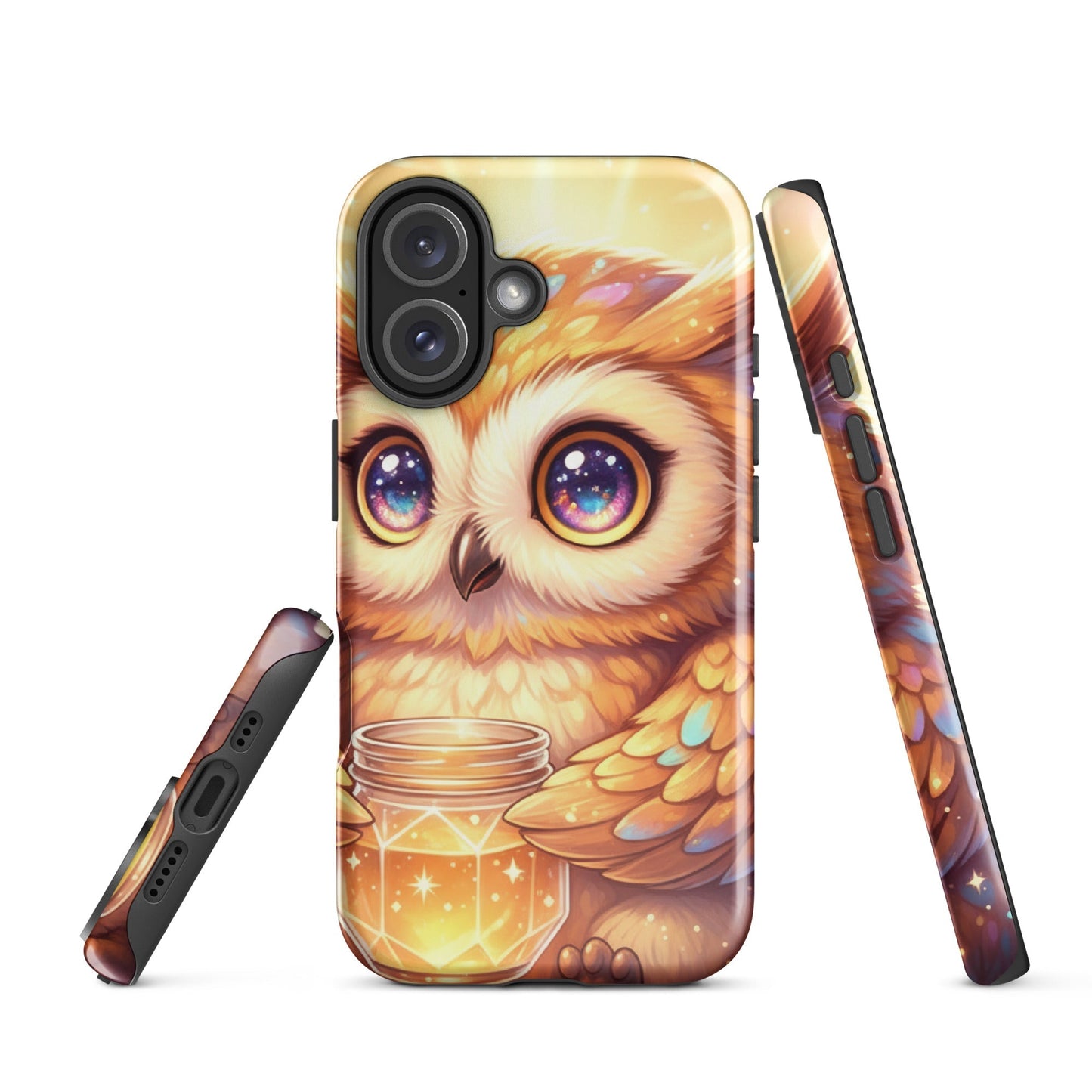 Tough Protective Phone Case – Dual Layer Owl Art Design