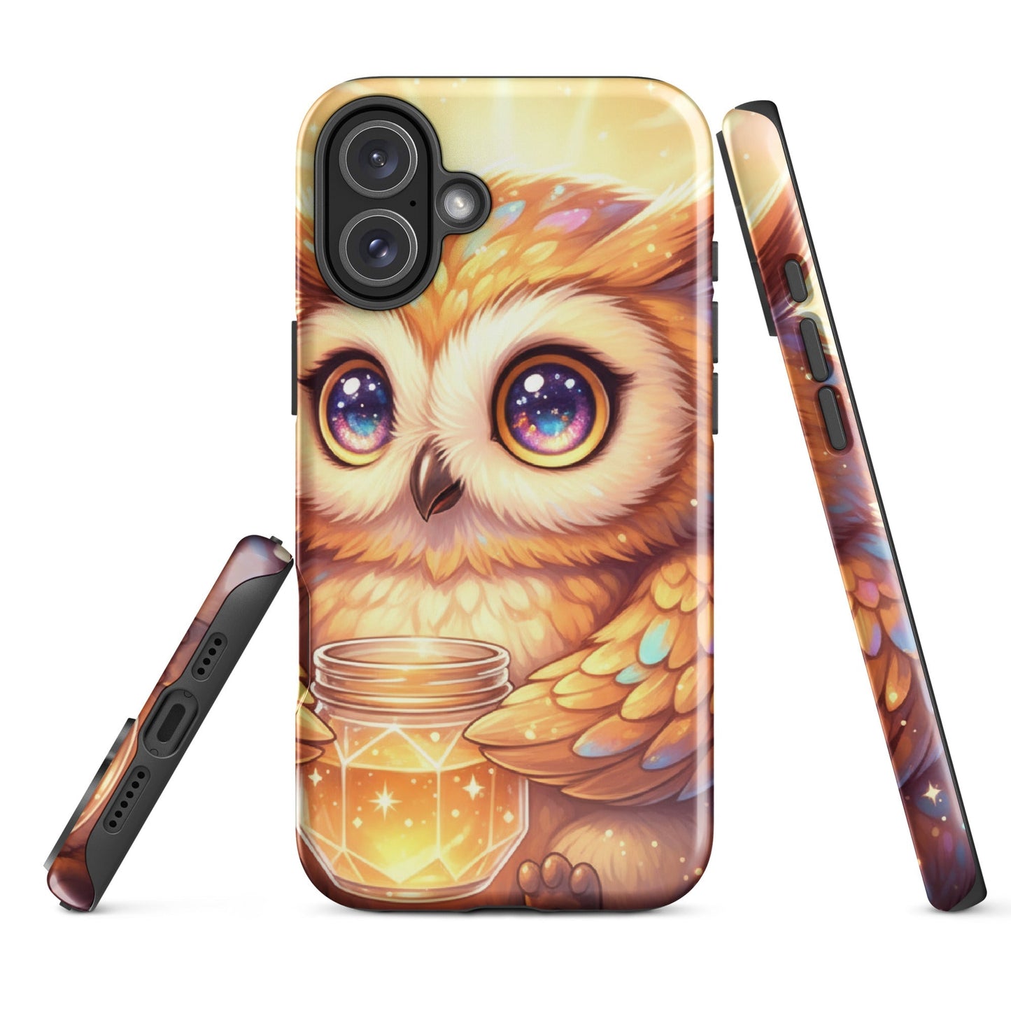Tough Protective Phone Case – Dual Layer Owl Art Design
