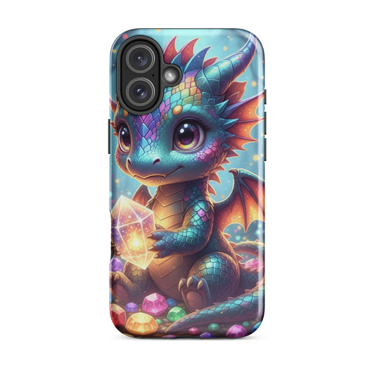 Slim Hard Phone Case – Baby Dragon with Crystal Design