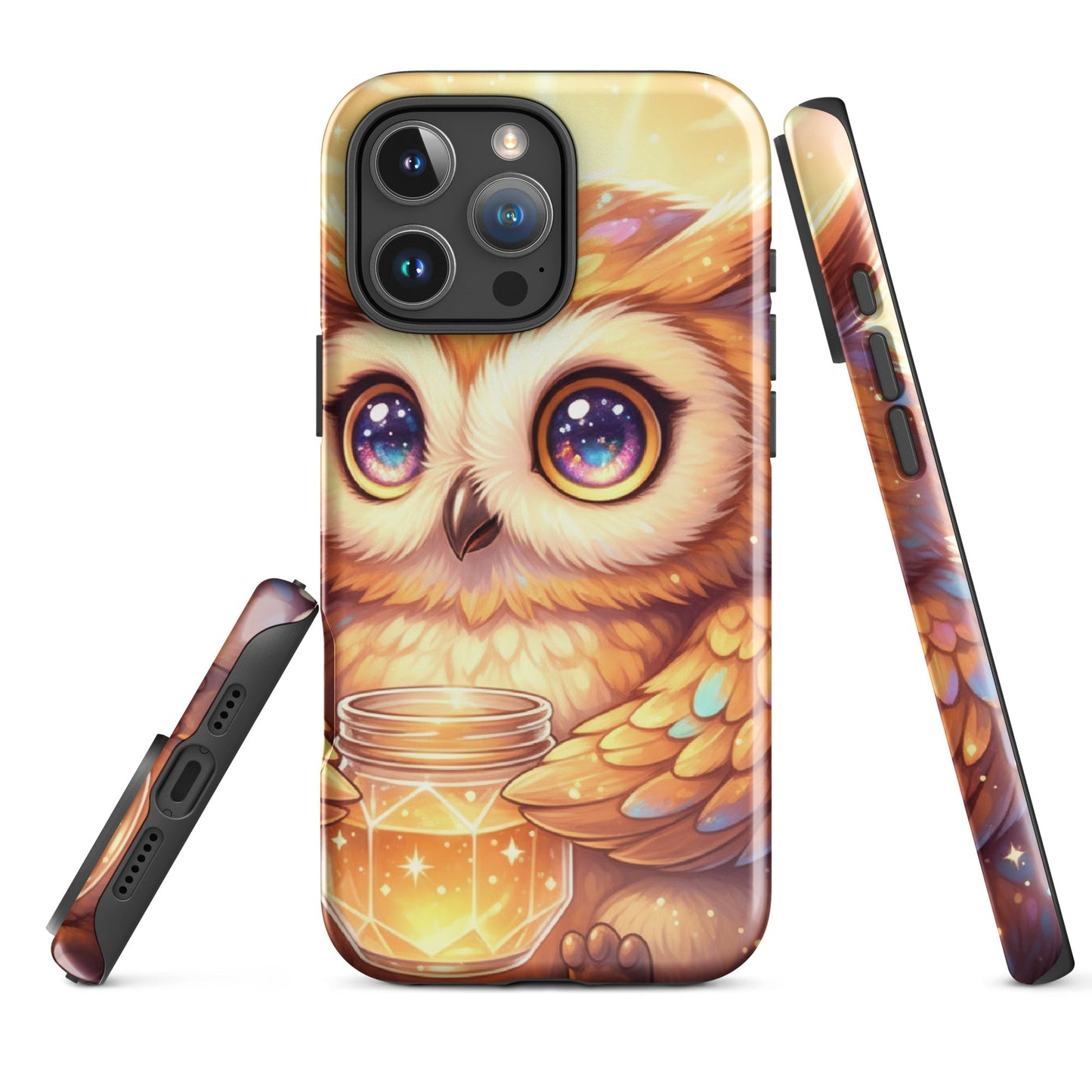Tough Protective Phone Case – Dual Layer Owl Art Design