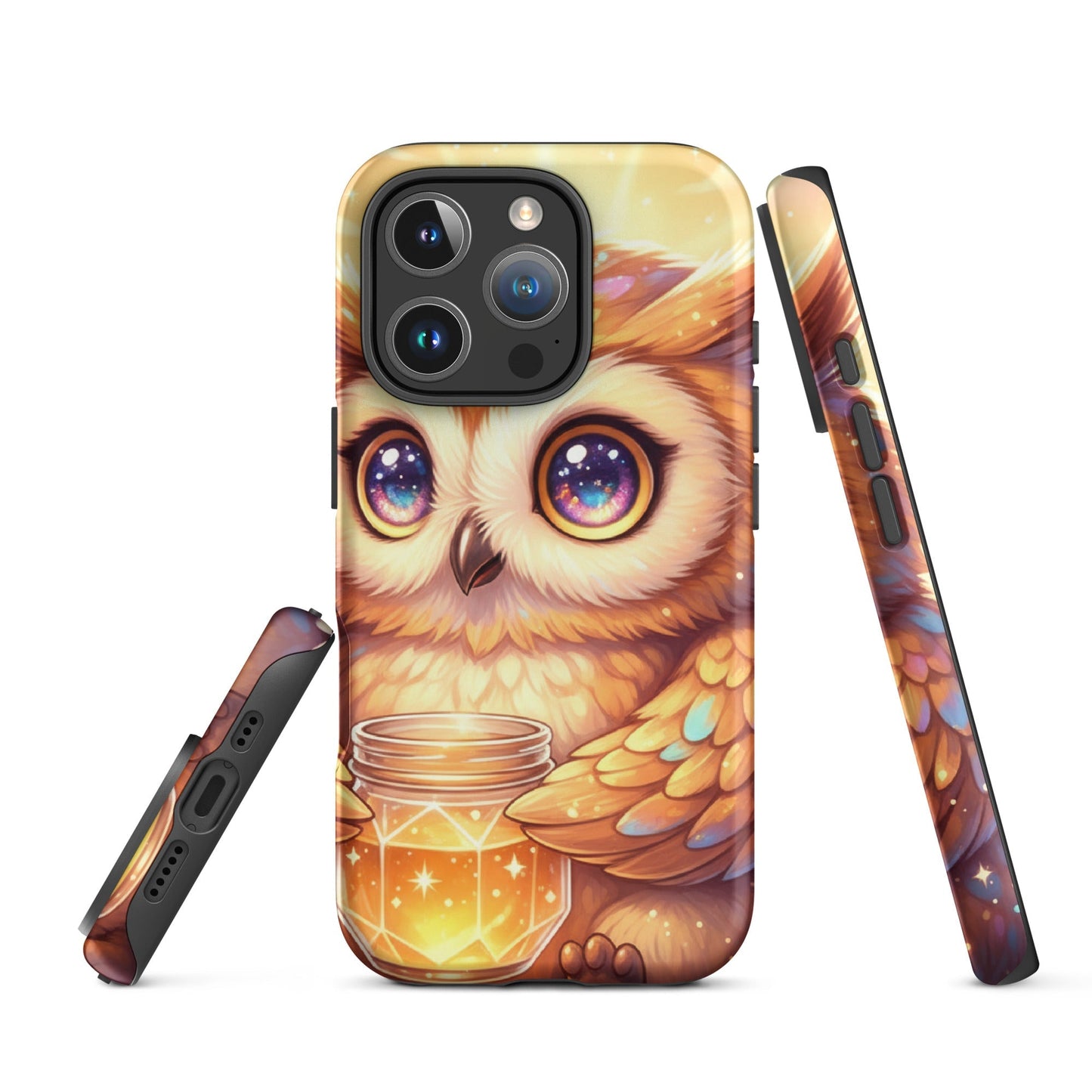 Tough Protective Phone Case – Dual Layer Owl Art Design